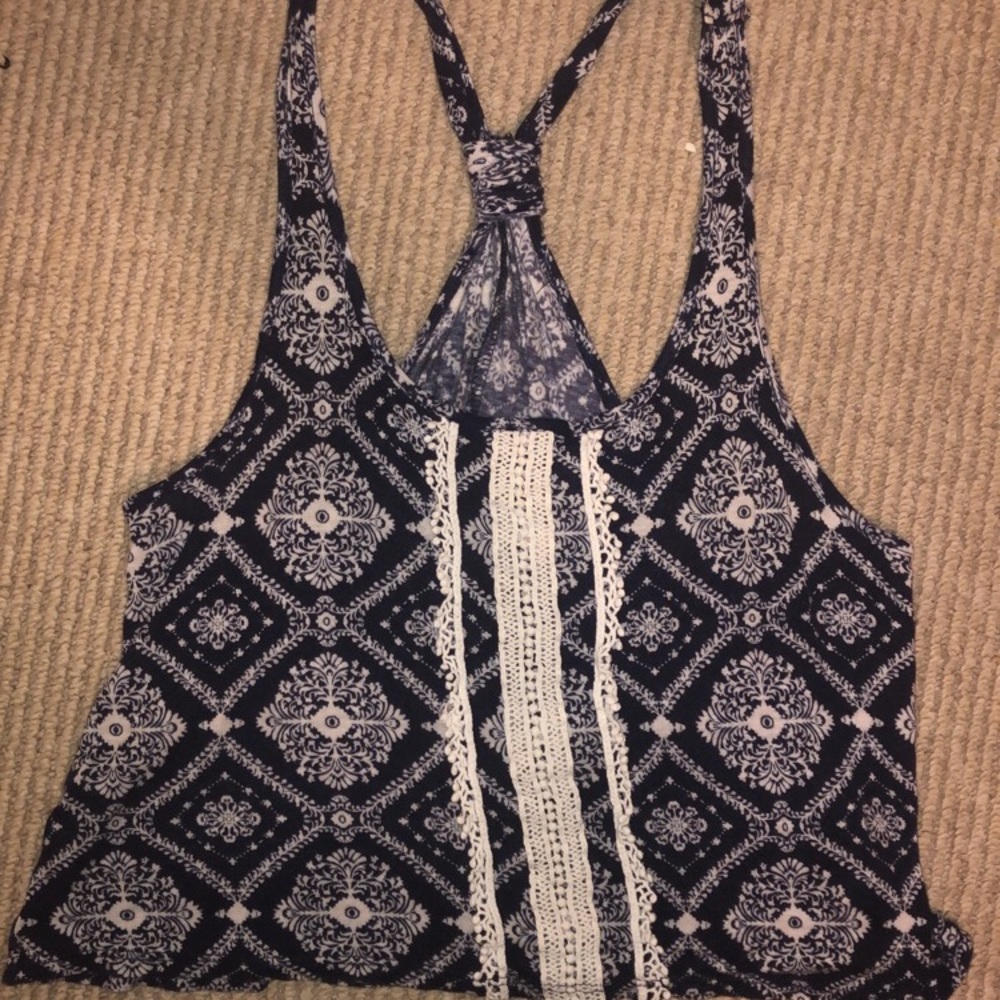 Blue Charolette Russe Tank Top